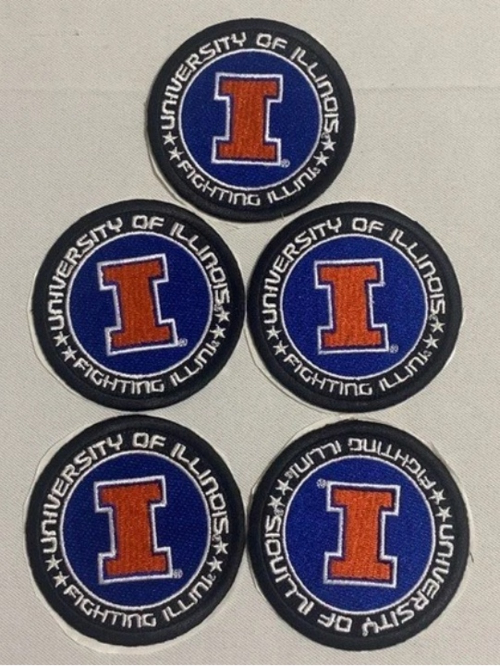 NWOT Lot of 5-UIUC University of Illinois Urbana-Champaign Embroidered Patches